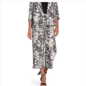 Bobeau Snake Print Culottes